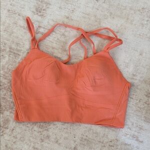 Lululemon Athletica Orange Strappy Bra
